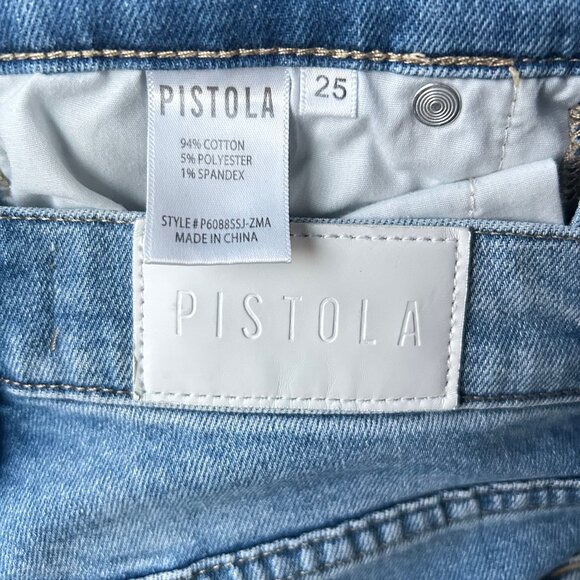 Pistola Jeans Lennon High Rise Crop Bootcut Light Wash Denim Womens Size 25 NWOT - Picture 8 of 11